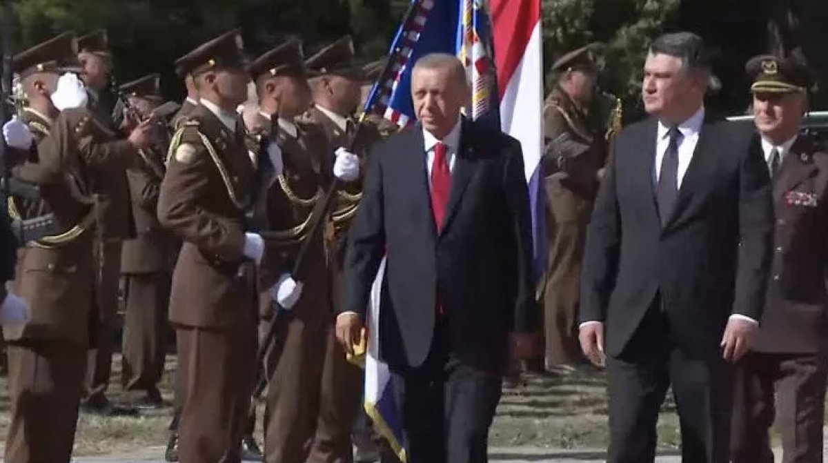 Cumhurbaşkanı Erdoğan Hırvatistan da