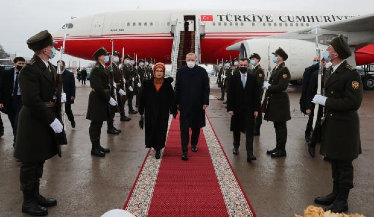 Cumhurbaşkanı Erdoğan Kiev de