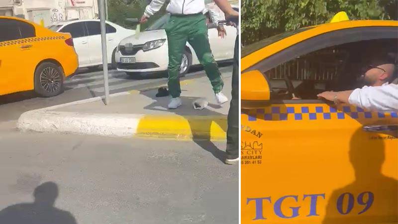Taksici dehşeti: Ekmek bıçağıyla saldırdı