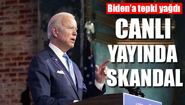 Biden dan canlı yayında skandal sözler