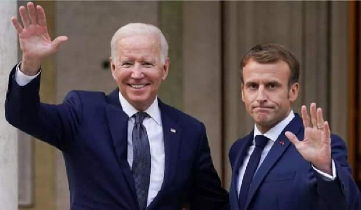 Biden ile Macron dan kritik görüşme!