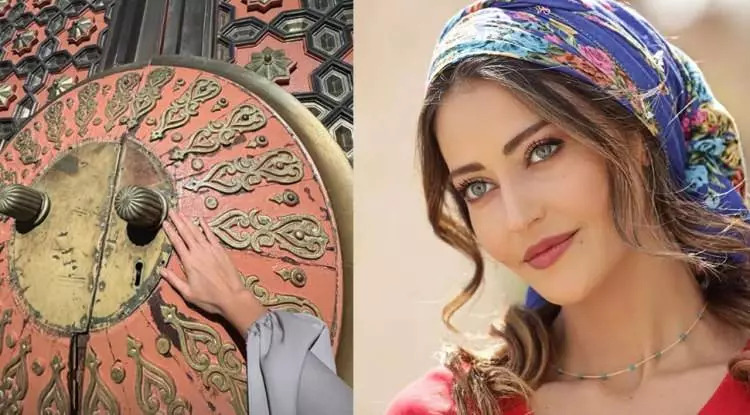 Ünlü güzel Tuğba Melis Türk kutsal topraklara gitti