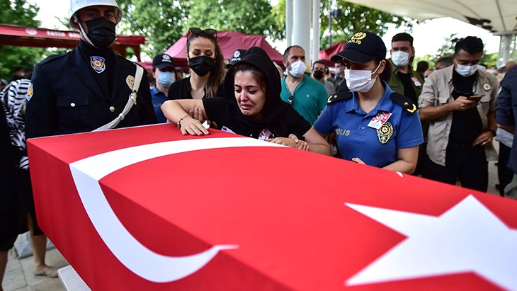 Şehit polis Hasan Cevher son yolculuğuna uğurlandı