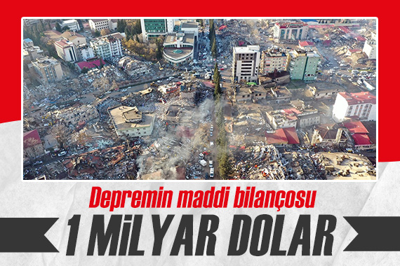 Deprem bölgesinde sigortalı hasar 1 milyar dolar