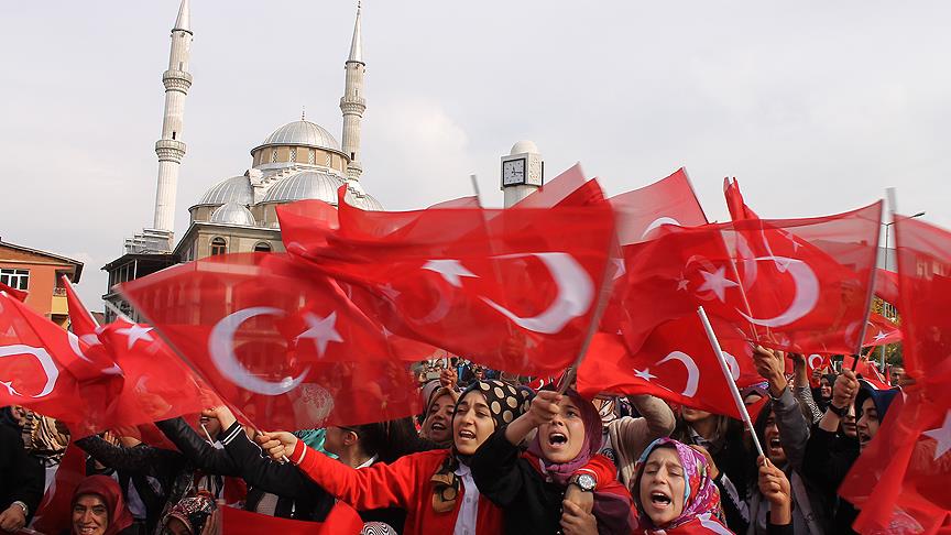 Bingöl de terör karşıtı miting