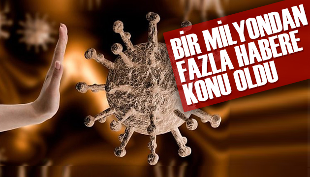 Koronavirüs Türkiye´de bir milyondan fazla habere konu oldu