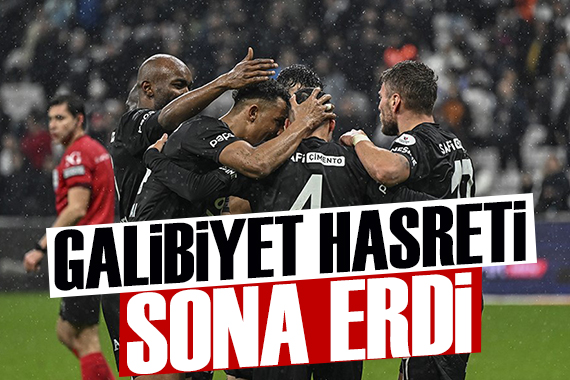 Beşiktaş ta galibiyet hasreti sona erdi