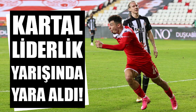 Beşiktaş liderlik yarışında yara aldı