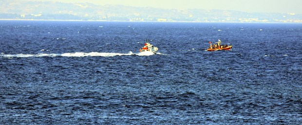 Bodrum da göçmen teknesi battı
