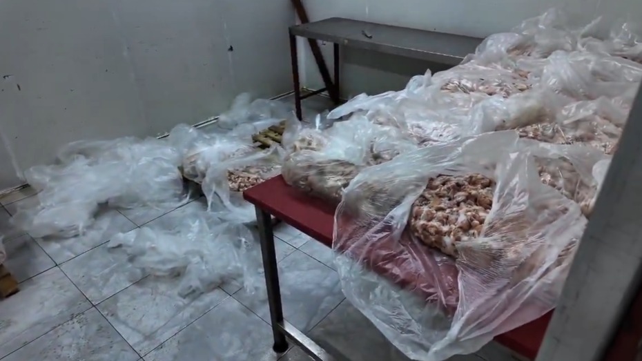 Akdeniz de 25 ton bozuk tavuk ürünü ele geçirildi