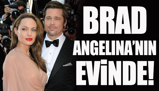 Brad Pitt, Angelina Jolie’nin evinde görüntülendi