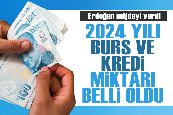 Erdoğan müjdeyi verdi! 2024 yılı burs ve kredi miktarı belli oldu