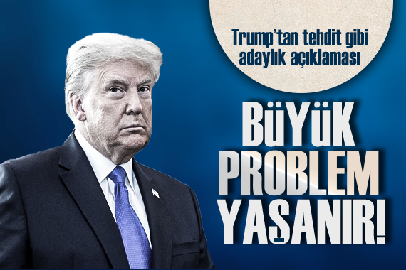 Eski ABD Başkanı Trump tan tehdit gibi adaylık açıklaması!