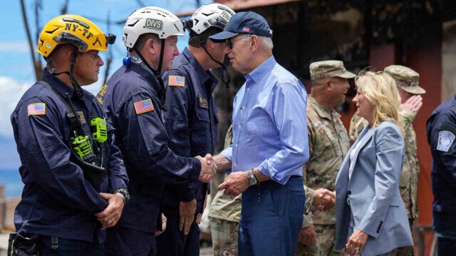 Biden a yangın bölgesinde tepki