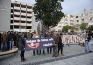 Çanakkale de Kobani ye destek yürüyüşü!