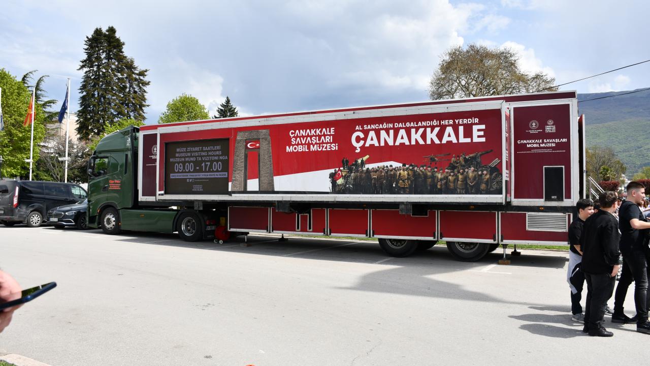 Çanakkale Savaşları Mobil Müzesi Ohri de ziyarete açıldı