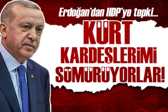 Cumhurbaşkanı Erdoğan: Kürt kardeşlerimi sömürüyorlar!