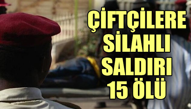 Çiftçilere silahlı saldırı: 15 ölü