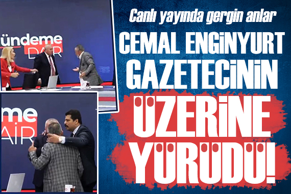 Cemal Enginyurt gazetecinin sözlerine sinirlenip, üzerine yürüdü!