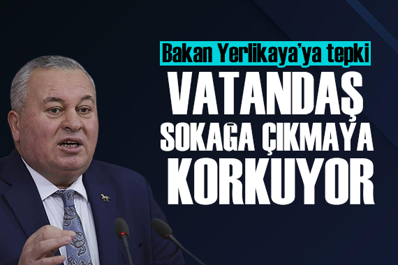 Cemal Enginyurt tan Bakan Yerlikaya ya tepki