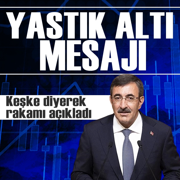 Cumhurbaşkanı Yardımcısı Cevdet Yımaz'dan 'yastık altı rezerv' mesajı