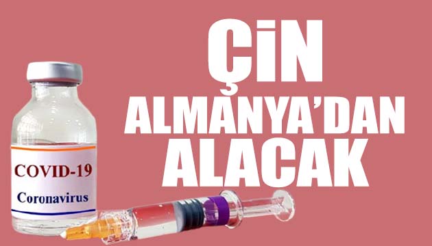 Biz Çin den Çin Almanya dan alacak