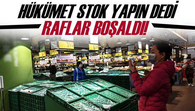 Hükümet stok yapın dedi raflar boşaldı!