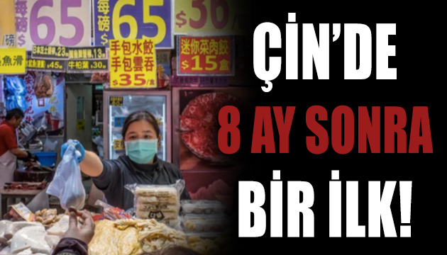 Çin de 8 ay sonra bir ilk!