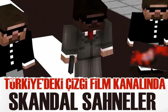 Türkiye deki çizgi filmde akıl almaz sahneler!