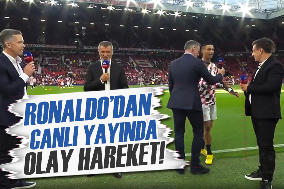 Ronaldo dan canlı yayında tepki!