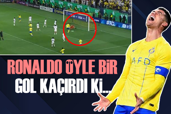 Ronaldo öyle bir gol kaçırdı ki...