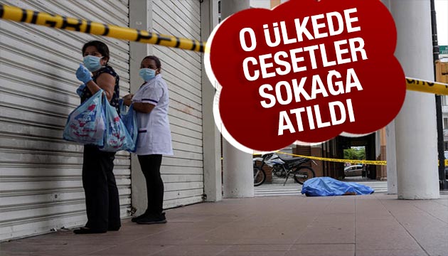 Cesetler sokağa atıldı