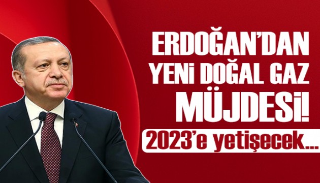 Cumhurbaşkanı Erdoğan'dan doğal gaz müjdesi