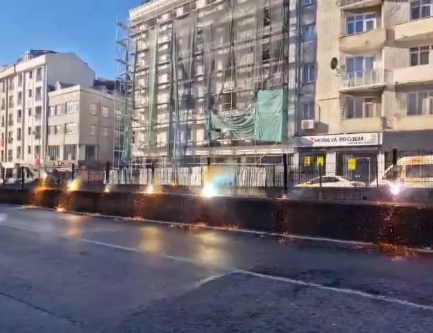 Tramvay hattında kaza!