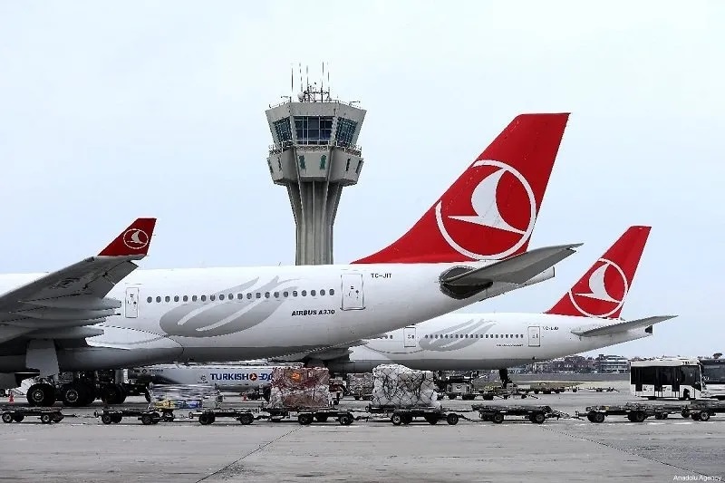 Türk Hava Yolları nın yolcu sayısı arttı