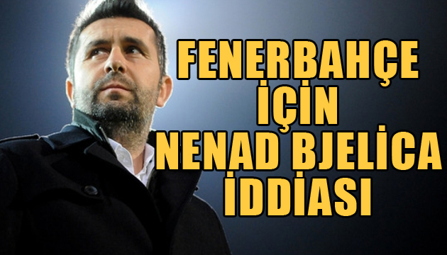 Fenerbahçe için Nenad Bjelica iddiası