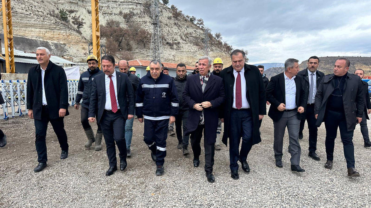 Mansur Yavaş tan maden işçilerine destek