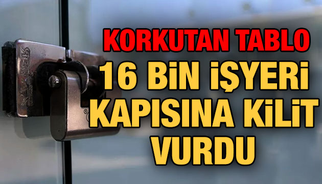 16 bine yakın işyeri kapısına kilit vurdu!