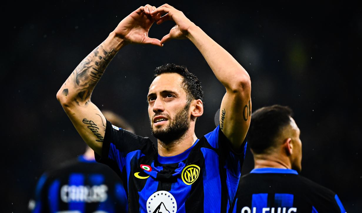 Inter e galibiyeti Hakan Çalhanoğlu getirdi