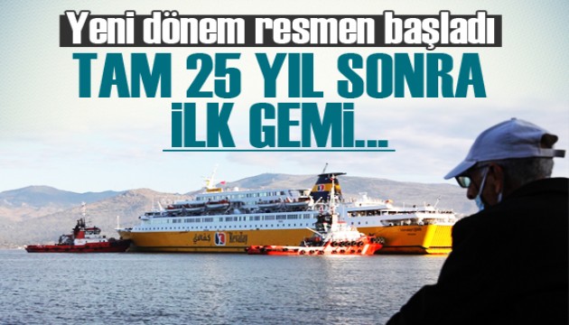 Libya'dan 25 yıl aranın ardından ilk yolcu gemisi İzmir'e geldi