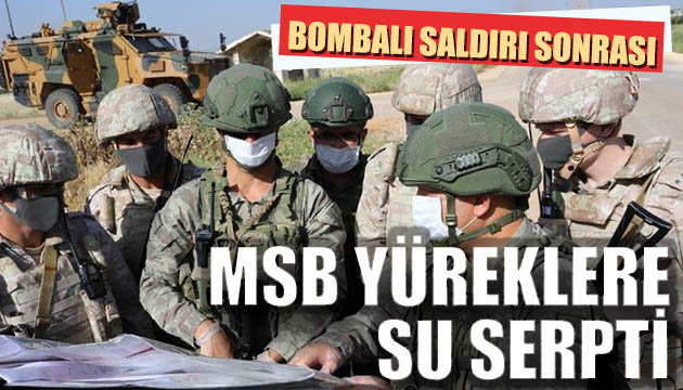 MSB yüreklere su serpti