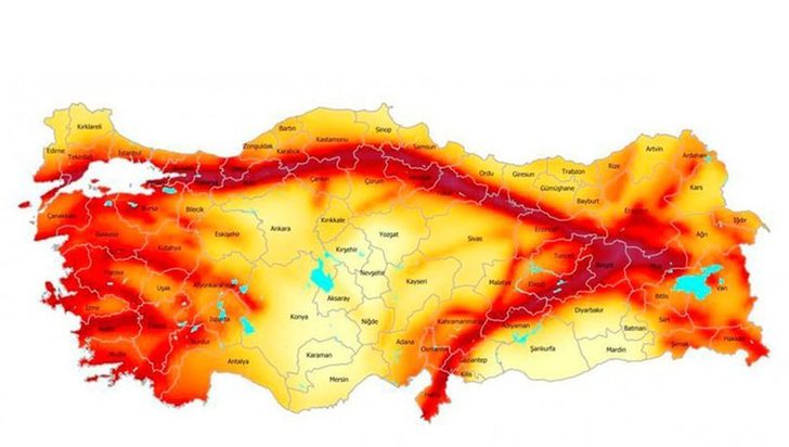 Deprem haritasında şaşırtan değişiklik