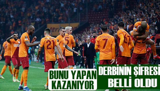 Derbinin şifresi belli oldu!