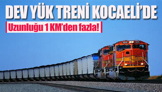 Çin den yola çıkan 1056 metrelik tren Kocaeli ye ulaştı