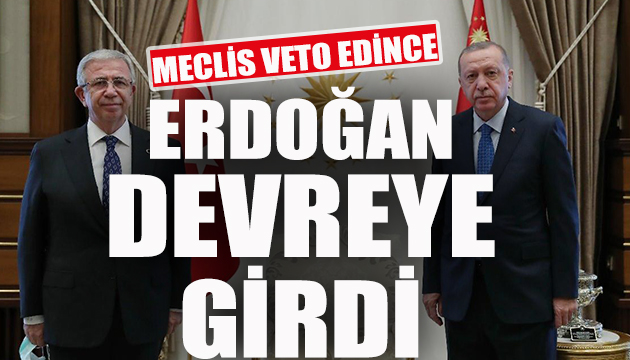 Meclis engelleyince Erdoğan devreye girdi