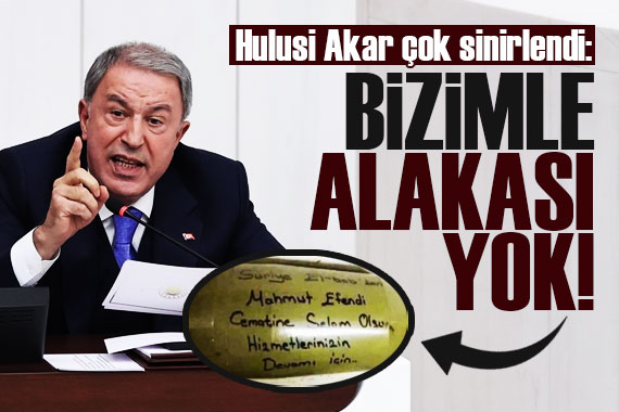 Bakan Akar  cemaate selam  iddiasını yalanladı!