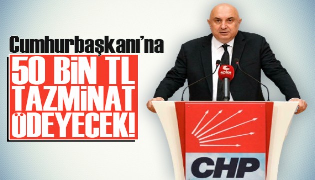 Engin Özkoç, Cumhurbaşkanı Erdoğan'a 50 bin TL tazminat ödeyecek