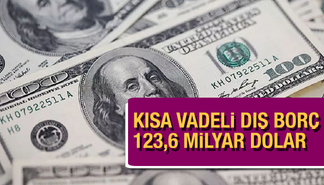 Kısa vadeli dış borç 123.6 milyar dolar!