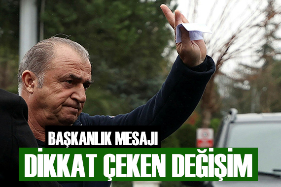 Fatih Terim den başkanlık mesajı!