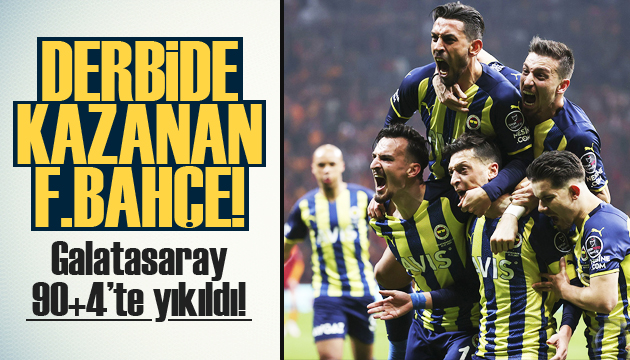 Dev derbide kazanan Fenerbahçe!